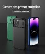 Nillkin Camshield Pro Magnetic Case – iPhone 15 Pro Max Case with Camera Protection - Image 3