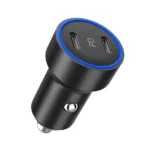 Choetech Dual USB-C PD Fast Car Charger – High-Speed Car Charger