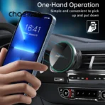 Choetech Magnetic Wireless Car Charger – Fast Wireless Charging in Car - Image 3