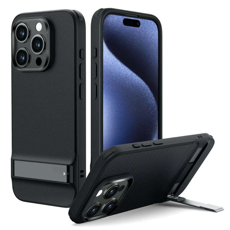 ESR Kickstand iPhone 15 Pro Max Case – Adjustable Stand Cover thumbnail 2