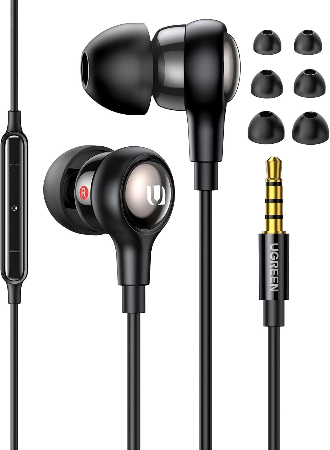 61N5rssuECL._AC_SL1500_ UGREEN In-Earphones with 3.5mm Plug - Image 1