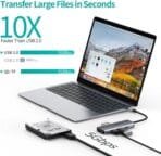 Choetech 7-in-1 USB-C Multifunction Adapter - Image 4