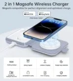CHOETECH MagSafe Wireless Charger 2in1 - Image 4