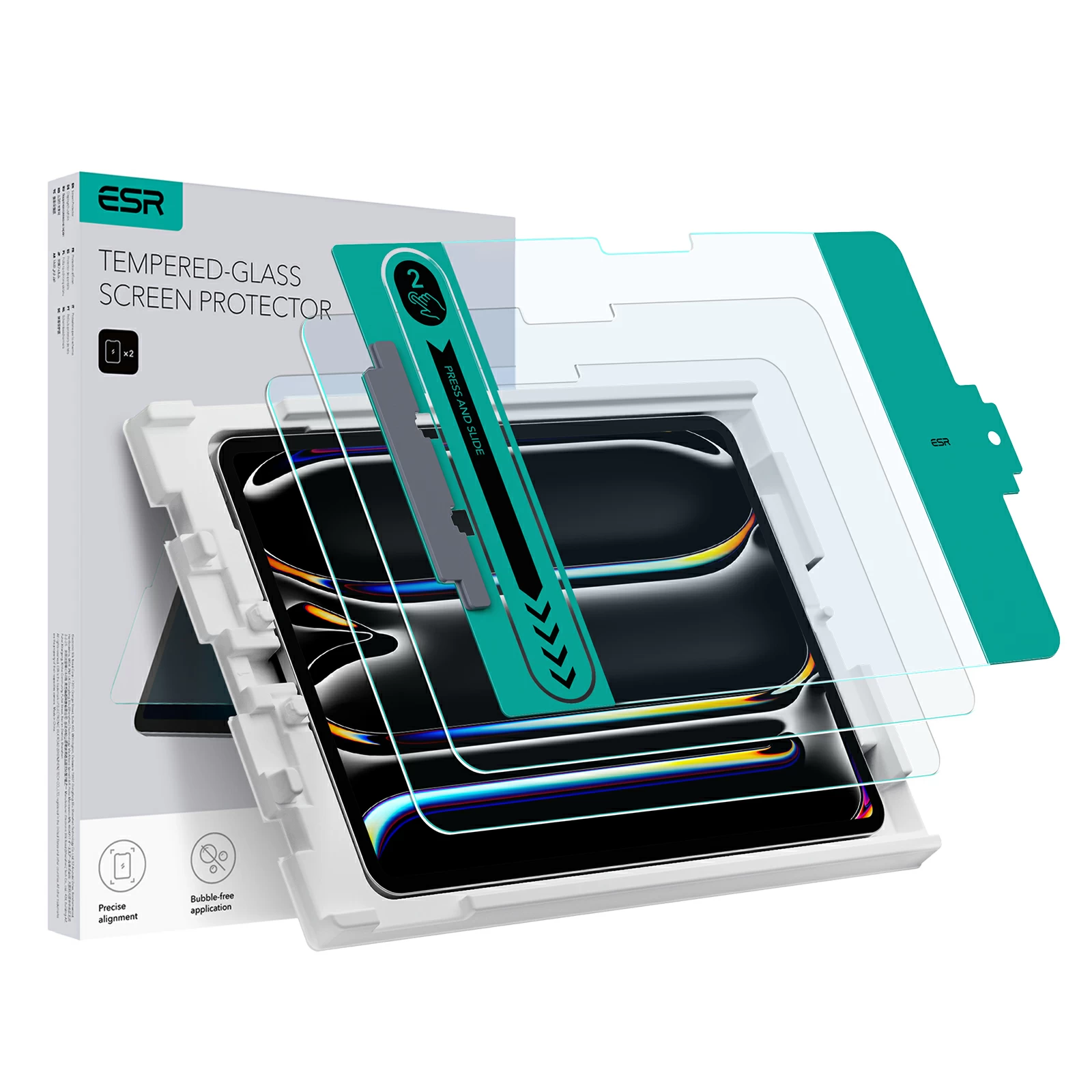 ipad-pro-13-inch-m4-tempered-glass-screen-protector ESR Ultra-Tempered-Glass Screen Protector iPad Pro 13 (2024) - Image 1