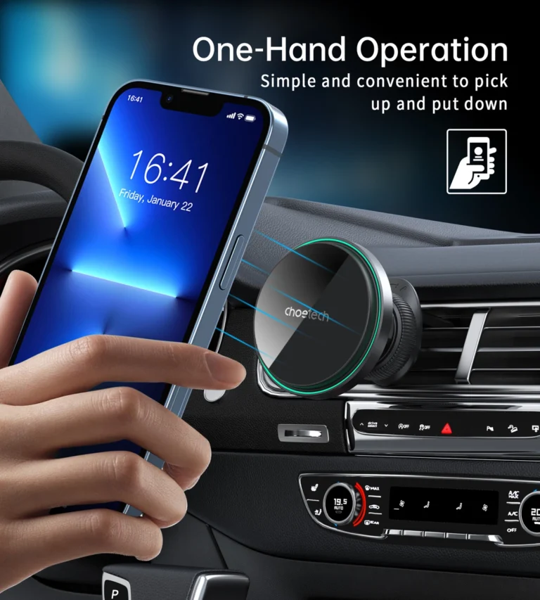 CHOETECH Magnetic Wireless Car Charger thumbnail 4