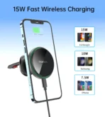 CHOETECH Magnetic Wireless Car Charger - Image 3
