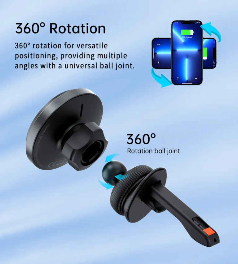 CHOETECH Magnetic Wireless Car Charger thumbnail 2