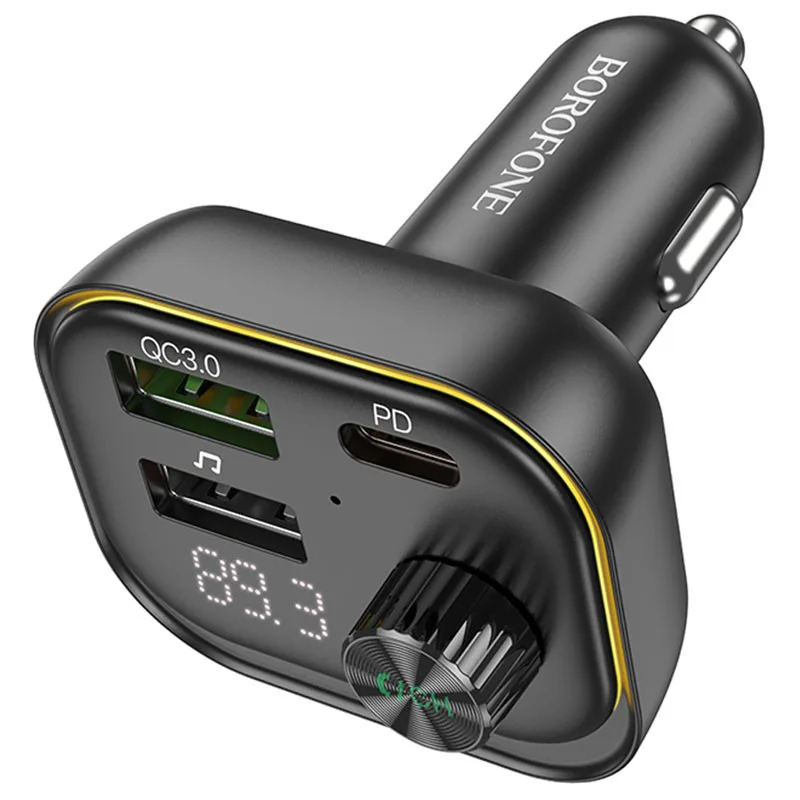 BOROFONE PD30W+QC3.0 In-Car Wireless FM Transmitter - Image 4