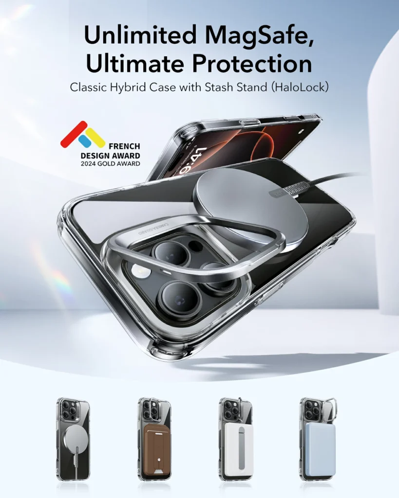 ESR Hybrid Case With Stash Stand thumbnail 2