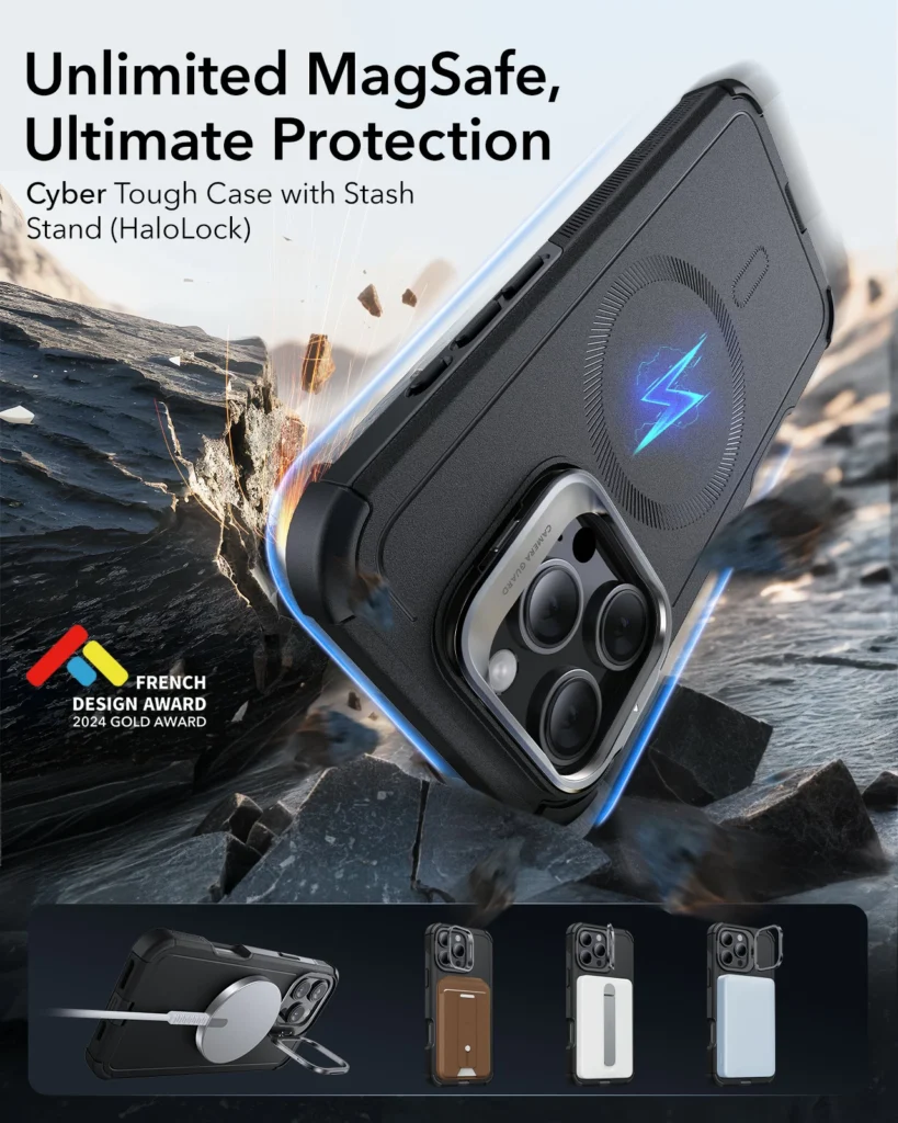 ESR Tough Case With Stash Stand thumbnail 2