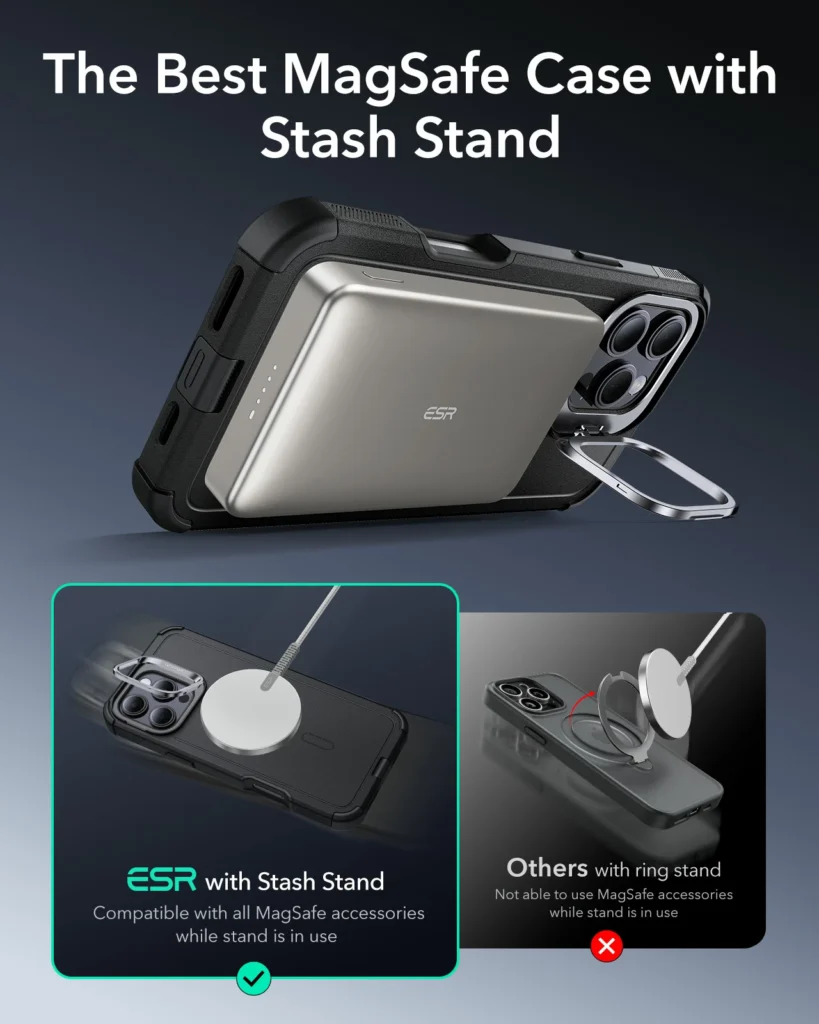 ESR Tough Case With Stash Stand thumbnail 5