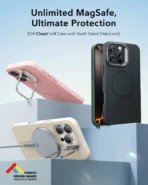 ESR Soft Case With Stash Stand Black - Image 2