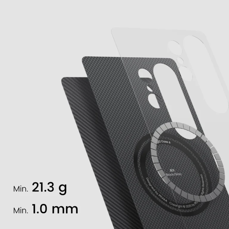 PITAKA Black Tactile Woven Case Samsung S25 Ultra thumbnail 6