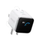 Anker Nano Charger (45W, Smart Display, 180° Foldable) - White