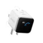 Anker Nano Charger (45W, Smart Display, 180° Foldable) - White