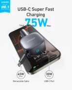 Anker Nano 75W Car Charger and Anker 140W 2-in-1 USB-C to USB-C Cable - Image 2