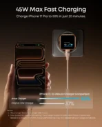 Anker Nano 45W Smart Display Charger - White - Image 3