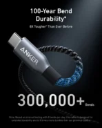 Anker Prime USB-C to USB-C Cable (240W, Upcycled-Braided) - 3ft - Image 3
