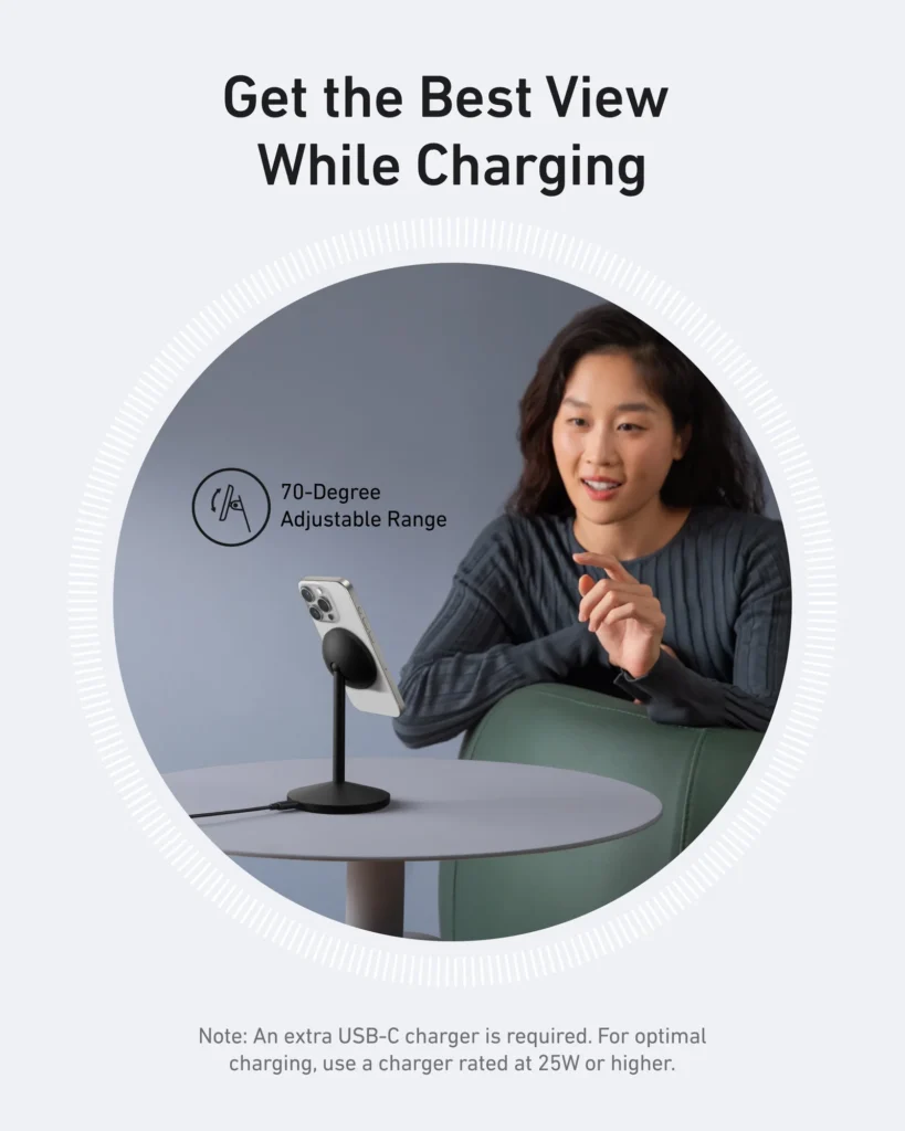 Anker MagGo Wireless Charger (Stand) thumbnail 4
