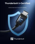 Anker Prime Thunderbolt 5 Cable (3.3 ft / 1.7 ft, 80 Gbps, 240W) - Image 6