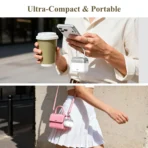 Choetech B812 PowerLeap Mini Bag Power Bank, 10,000mAh, PD30W, Built-in USB-C & Lightning Cables, White - Image 5
