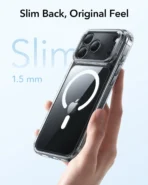 iPhone 17 Pro Max Classic Hybrid Magnetic Case (Camera Control, Stash Stand) - Clear - Image 4