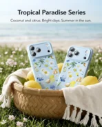 iPhone 17 Pro Max Classic Hybrid Magnetic Case (Camera Control) - Tropical Paradise - Image 3