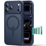 iPhone 17 Pro Max Classic Hybrid Magnetic Case (Camera Control) - Frosted Blue